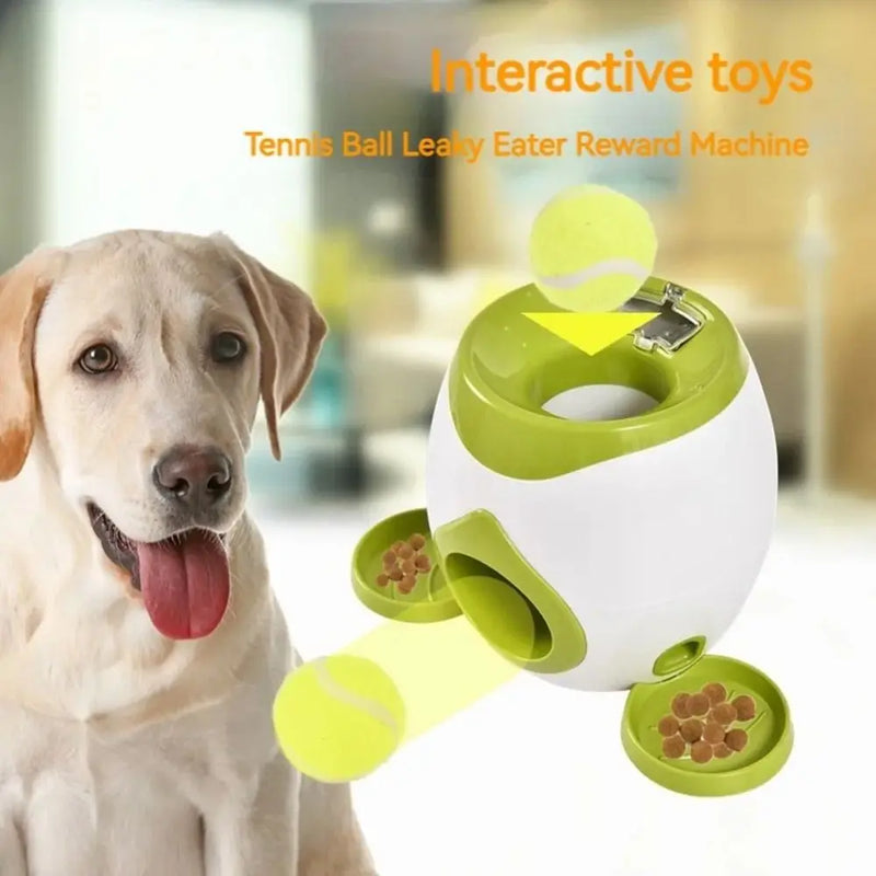 Interactive Plastic Dog Ball Launcher Automatic Slow Feeding Dog Food Reward Machine Dog Dog Training